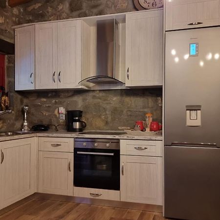 House With Big Garden And Barbeque In Nature Vourgareli Bagian luar foto