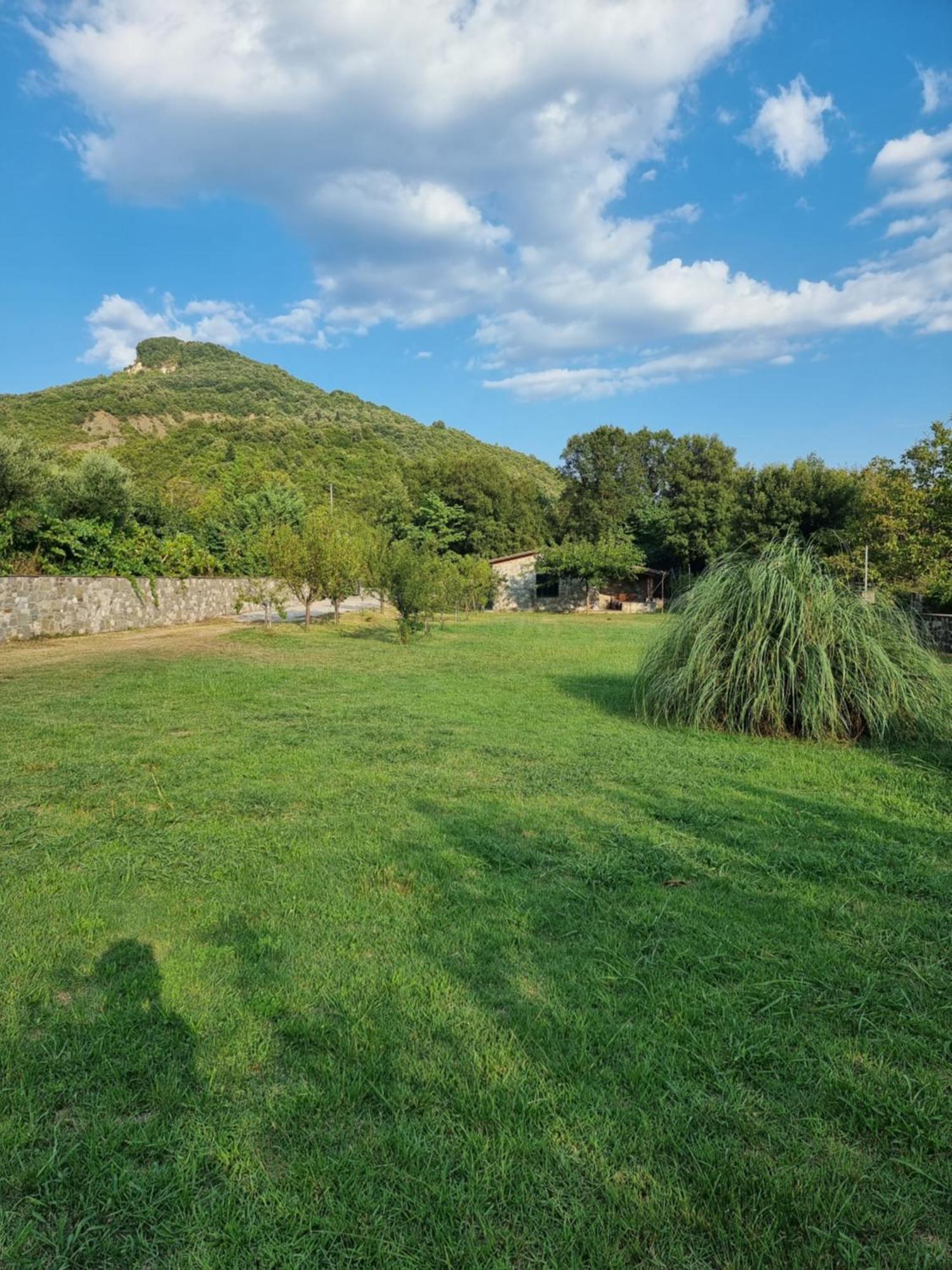 House With Big Garden And Barbeque In Nature Vourgareli Bagian luar foto